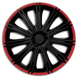 Jeu d'enjoliveurs Nero R 16-inch noir/rouge
