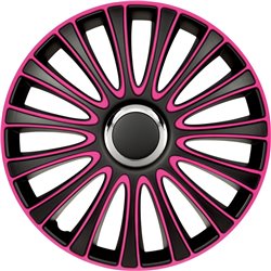 Jeu d'enjoliveurs LeMans 13-inch noir/rose