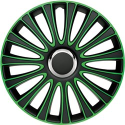 Jeu d'enjoliveurs LeMans 16-inch noir/vert