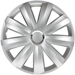 Jeu d'enjoliveurs Venture Pro 13-inch argent + anneau chromé (Nylon)