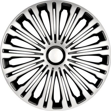Jeu d'enjoliveurs Volante 17-inch argent/noir Jeu d'enjoliveurs Volante 17-inch argent/noir