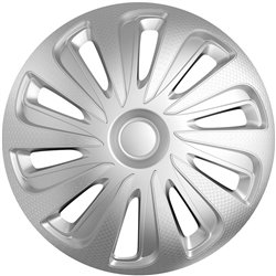 Jeu d'enjoliveurs Caliber 15-inch argent look-carboné