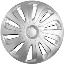 Jeu d'enjoliveurs Caliber 17-inch argent look-carboné
