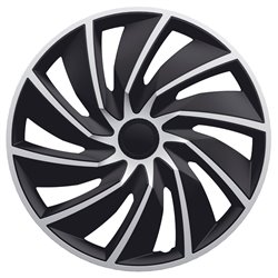 Jeu d'enjoliveurs Turbo 13-inch argent/noir