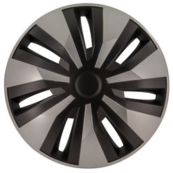 Jeu d'enjoliveurs Orion-VAN 15-inch argent/noir (sphère)