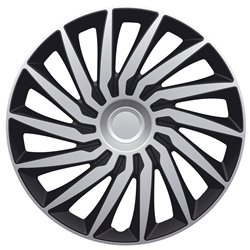 Jeu d'enjoliveurs Kendo 14-inch argent/noir