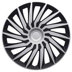 Jeu d'enjoliveurs Kendo 16-inch argent/noir
