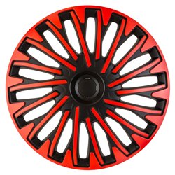 Jeu d'enjoliveurs Soho 13-inch noir/rouge