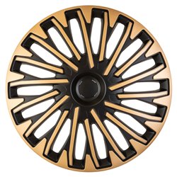 Jeu d'enjoliveurs Soho 15-inch noir/d'or
