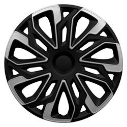 Jeu d'enjoliveurs Estoril 16-inch argent/noir