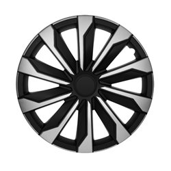 Jeu d'enjoliveurs Typhoon 14-inch argent/noir