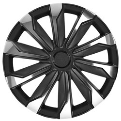 Jeu d'enjoliveurs Typhoon 15-inch chromé/noir