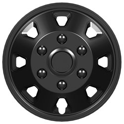 Jeu d'enjoliveurs Itah 16-inch noir (sphère)