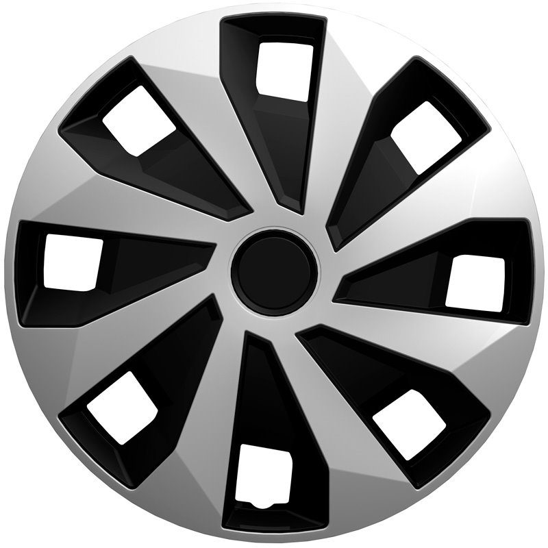 Jeu d'enjoliveurs Volvano-VAN 15-inch argent/noir (sphère)