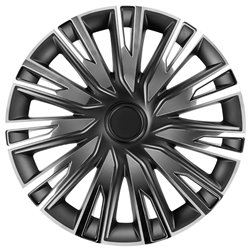 Jeu d'enjoliveurs Copra 14-inch chromé/noir