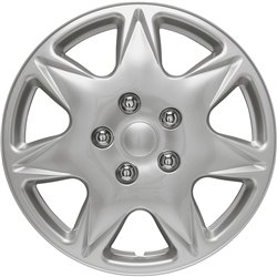 Jeu d'enjoliveurs California 16-inch argent