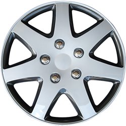 Jeu d'enjoliveurs Michigan 15-inch blanc/gris charcoal