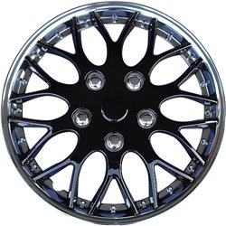 Jeu d'enjoliveurs Missouri 14-inch chromé/noir