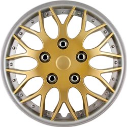 Jeu d'enjoliveurs Missouri 14-inch d'or/bord argent