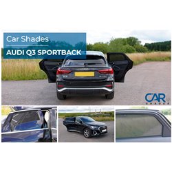 Set de Car Shades (portes arrières) sur mesure pour Audi Q3 (F3N) Sportback 2019- (2-pièces)