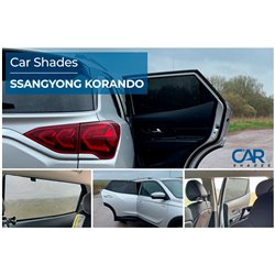 Set de Car Shades (portes arrières) sur mesure pour SsangYong Korando 2019- (2-pièces)