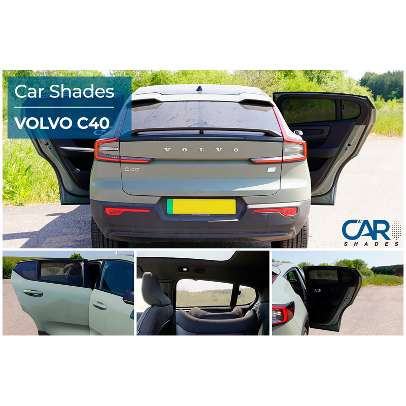 Set de Car Shades (portes arrières) sur mesure pour Volvo C40 2021- (4-pièces)