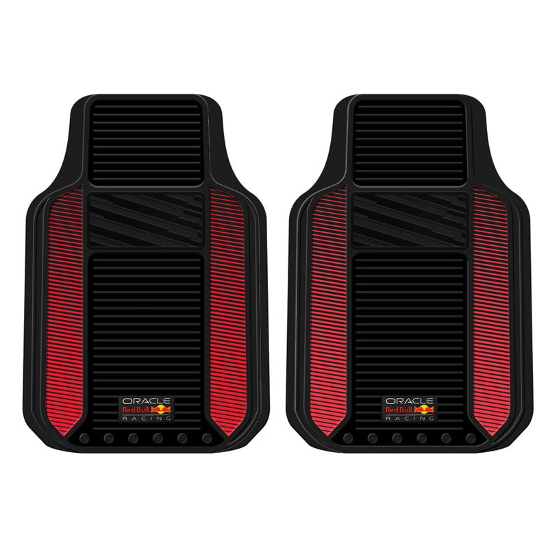 Red Bull Oracle Jeu de tapis de voiture universel 'Heavy Duty' - Set de 2 pièces - Noir/Rouge