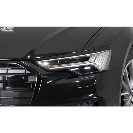 Spoilers de phares sur mesure pour Audi A6 (C8) Sedan/Avant 2018- (ABS)