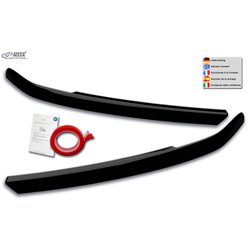 Spoilers de phares sur mesure pour Audi A6 (C8) Sedan/Avant 2018- (ABS Noir Brillant)