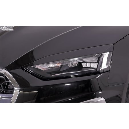 Spoilers de phares sur mesure pour Audi A5 (F5) 2016-2020 & Facelift 2020- (uniquement phares à LED, pas pour Matrix-LED) (ABS)