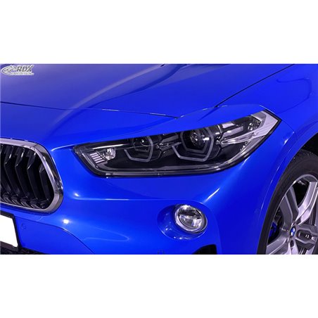 Spoilers de phares sur mesure pour BMW X2 F39 2017-2023 (ABS)