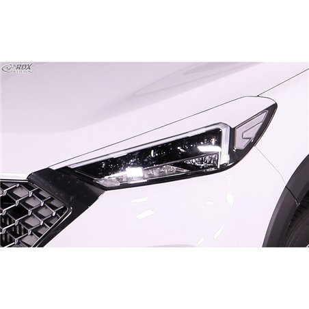 Spoilers de phares sur mesure pour Hyundai Tucson (TLE) Facelift (uniquement phares à LED) 2018-2020 (ABS)