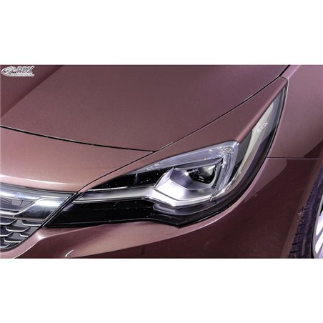 Spoilers de phares sur mesure pour Opel Astra K HB 5-portes/Sportstourer 2015-2021 (ABS)