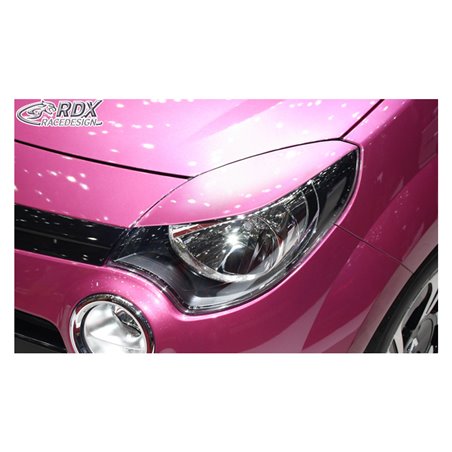 Spoilers de phares sur mesure pour Renault Twingo II Facelift 2012-2014 (ABS)