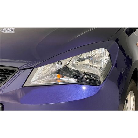 Spoilers de phares sur mesure pour Seat Mii 2011- (ABS)