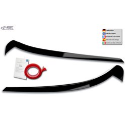 Spoilers de phares sur mesure pour Volkswagen ID.3 2020- (ABS Noir Brillant)