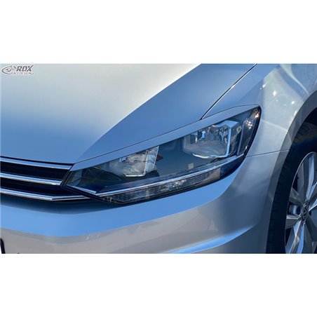 Spoilers de phares sur mesure pour Volkswagen Touran (5T) 2015- (Halogène) (ABS)