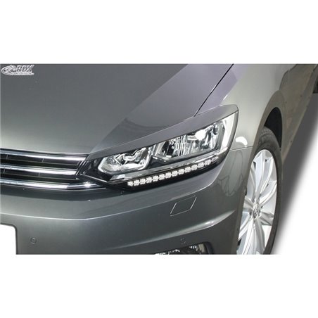 Spoilers de phares sur mesure pour Volkswagen Touran (5T) 2015- (LED) (ABS)