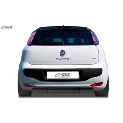 Jupe arrière 'Diffuseur' sur mesure pour Fiat Punto Evo 2009- (ABS noir luisant)