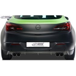 Jupe arrière 'Diffuseur' sur mesure pour Opel Astra J GTC 2009-2015 excl. OPC (pour échappement double) (PUR)