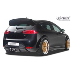 Jupe arrière 'Diffuseur' sur mesure pour Seat Leon 1P FR/Cupra (échappement en centre) (PUR)