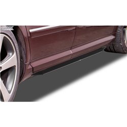 Jupes latérales 'Slim' sur mesure pour Audi A8 D3 2003-2009 (ABS noir luisant)