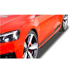Jupes latérales 'Slim' sur mesure pour Audi RS5 (F5) 2016- (ABS noir luisant)