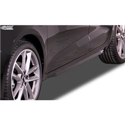 Jupes latérales 'Slim' sur mesure pour Audi A1 (GB) 2018- (ABS noir luisant)