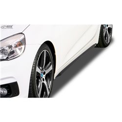Jupes latérales 'Slim' sur mesure pour BMW Série 2 F45/F46 Active & Gran Tourer 2015- (ABS noir luisant)
