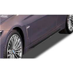Jupes latérales 'Slim' sur mesure pour BMW Série 4 F32/F33/F36 (ABS noir luisant)