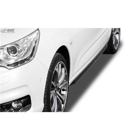 Jupes latérales 'Slim' sur mesure pour Citroën C4 (Type N) 2010-2018 (ABS noir luisant)