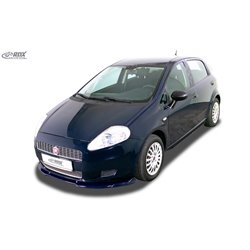 Jupes latérales 'Slim' sur mesure pour Fiat Grande Punto 2005- & Punto Evo 2009- (ABS noir luisant)