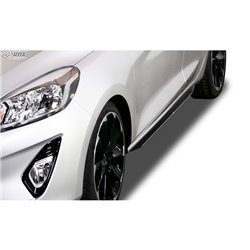 Jupes latérales 'Slim' sur mesure pour Ford Fiësta VIII (JHH) 2017- (ABS noir luisant)