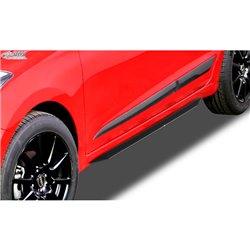 Jupes latérales 'Slim' sur mesure pour Hyundai i20 GB 2014- (ABS noir luisant)